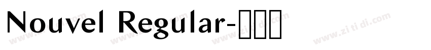Nouvel Regular字体转换